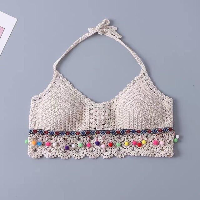 13-Set áo bra -quần sóc ren đi biển 2 món (có bán rời)