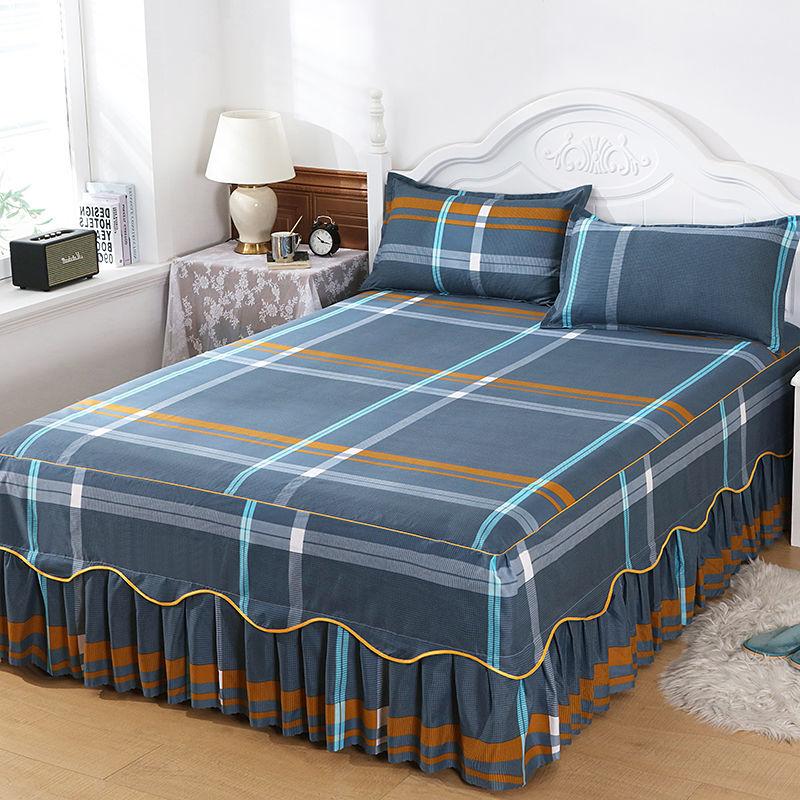 3 Bộ Chăn Ga Gối Trang Bị Tấm Giường Với VÁY LANH Tờ In Trang Bị Giường Cho Nhà Nệm Bao Da Với vỏ Gối Ôm