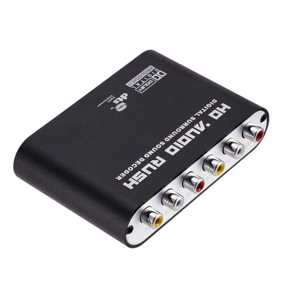 Bộ chuyển đổi âm thanh kỹ thuật số sang tương tự 5.1 Kênh AC3 AC3 Converter Bộ chuyển đổi quang học SPDIF SPDIF Aux 3,5mm đến 6 Bộ giải mã âm thanh RCA