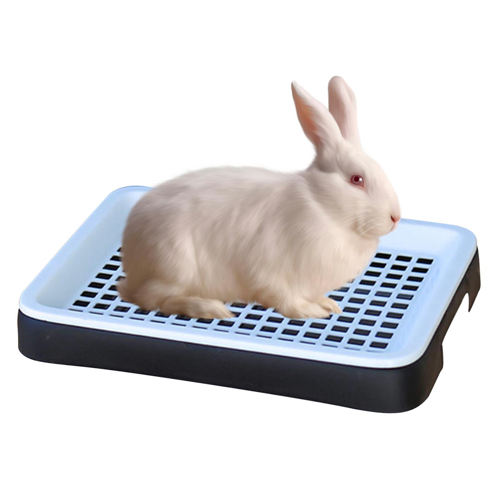 Rabbit Bedpan Portable Pee Pan Tray Guinea Pig Litter Pan for Hamster Guinea Pigs Birds Pet Supplies Small Animals