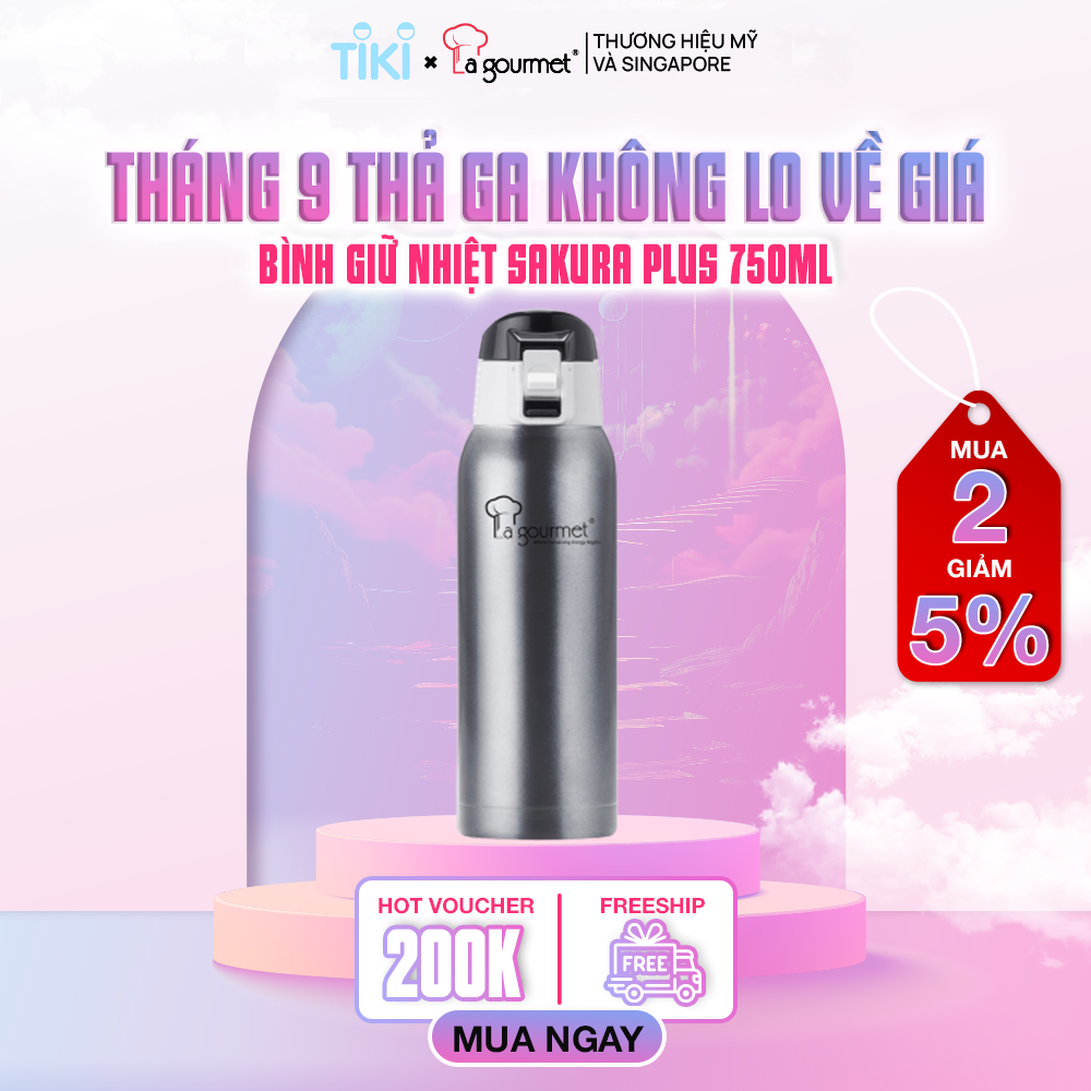Bình giữ nhiệt cao cấp La gourmet Sakura Plus 750ml - 338648