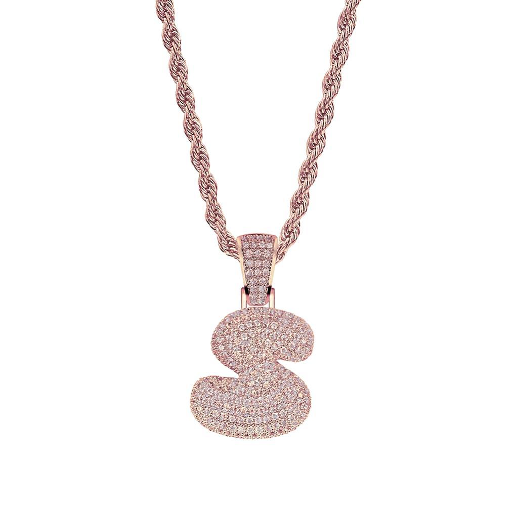 26 Letter S Pendant With Zircon Stone Pendant  Accessories