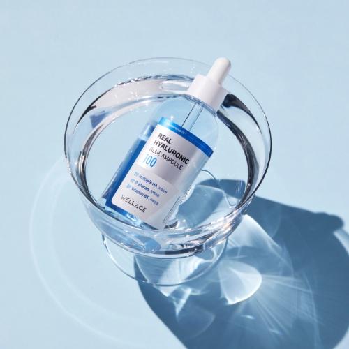 Tinh Chất Dưỡng Ẩm WELLAGE Real Hyaluronic Blue Ampoule 100- 75ml