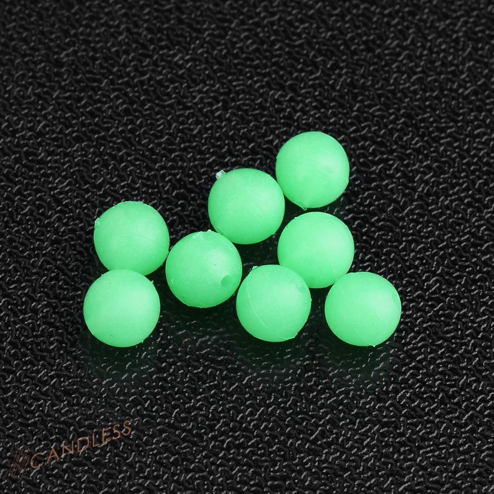Set 100 Hạt Mồi Câu Cá Giả Dạ Quang 5mm