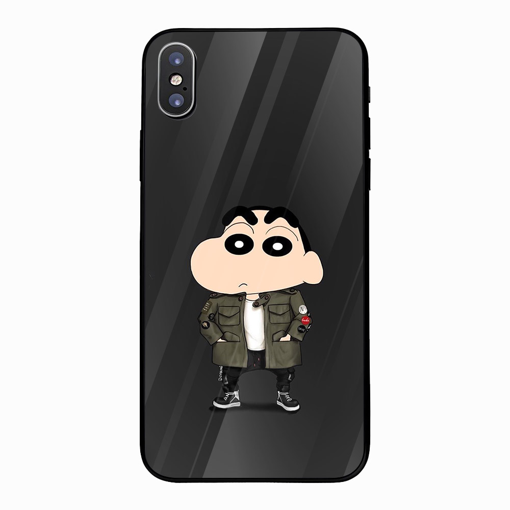 Ốp điện thoại kính cường lực cho máy iPhone X - Shin ngầu MS ACUTU002