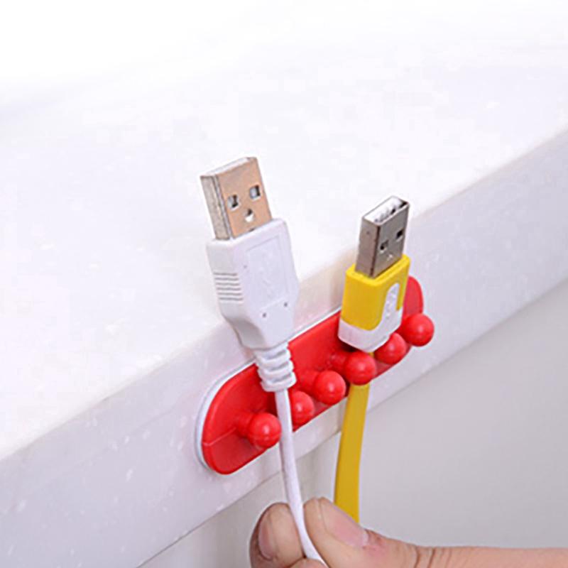 2pcs Clip Clamp Cable With Adhesive