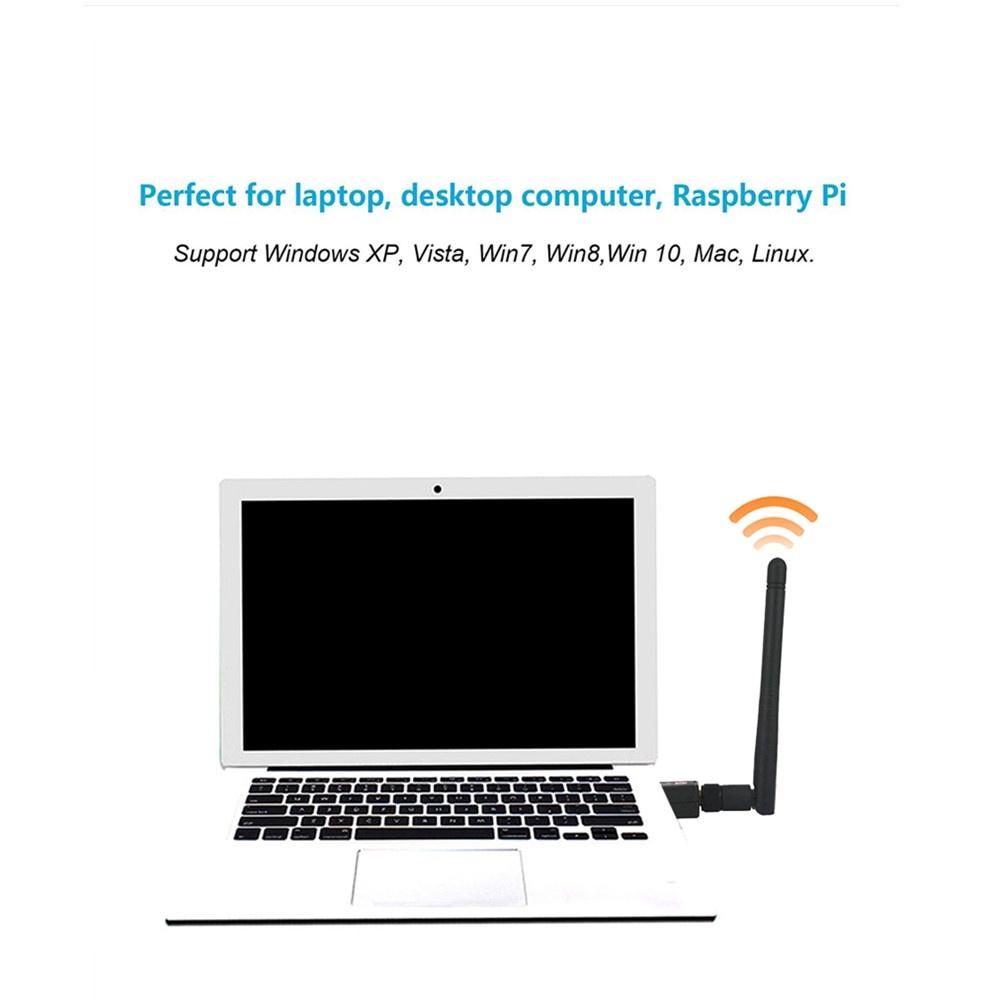 Bộ thu mạng không dây chuẩn N Mini Ethernet kết nối USB Wifi 150Mbps MT7601 băng thông và tốc độ cao