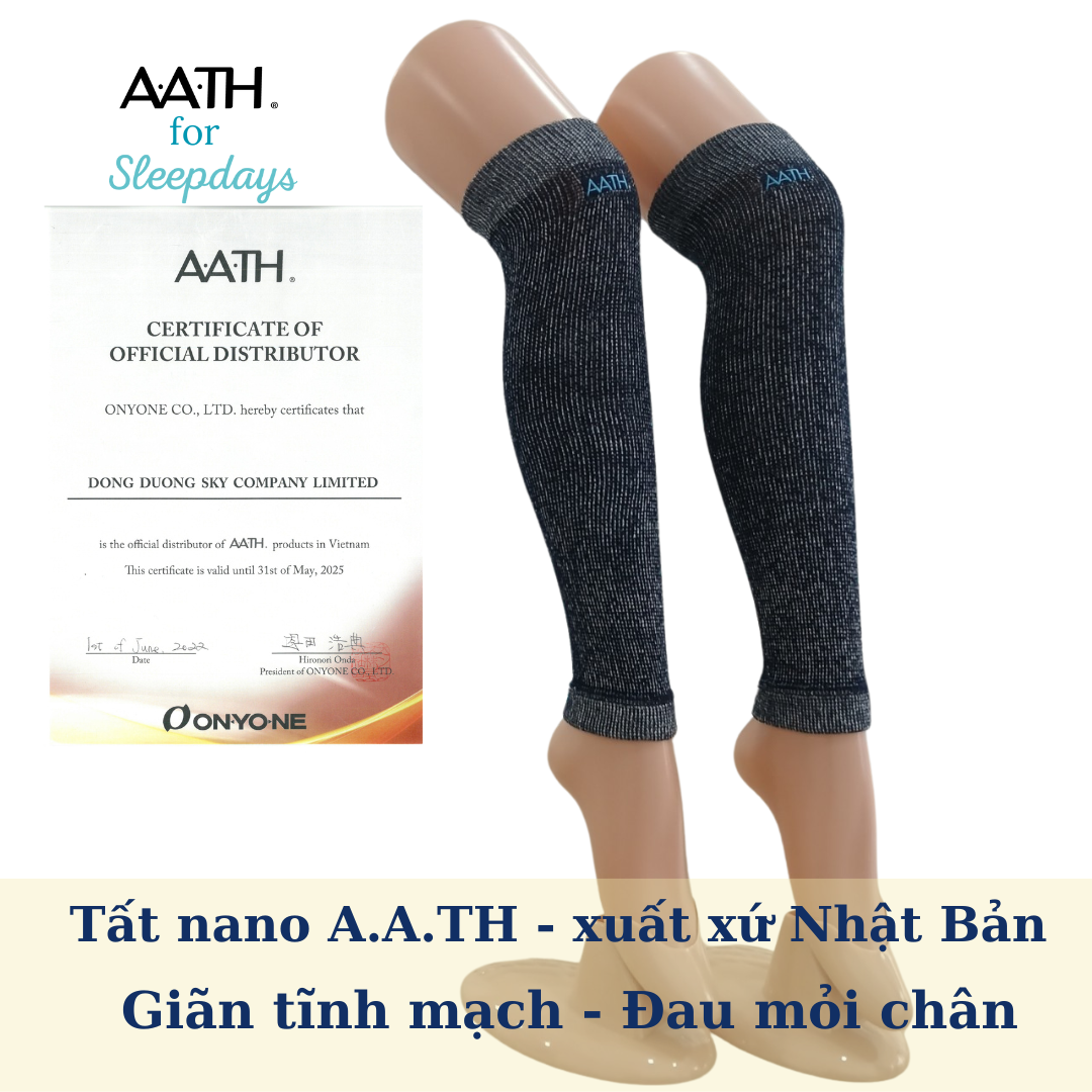 Tất Vớ nano A.A.TH Nhật giãn tĩnh mạch, đau nhức mỏi chân chuột rút