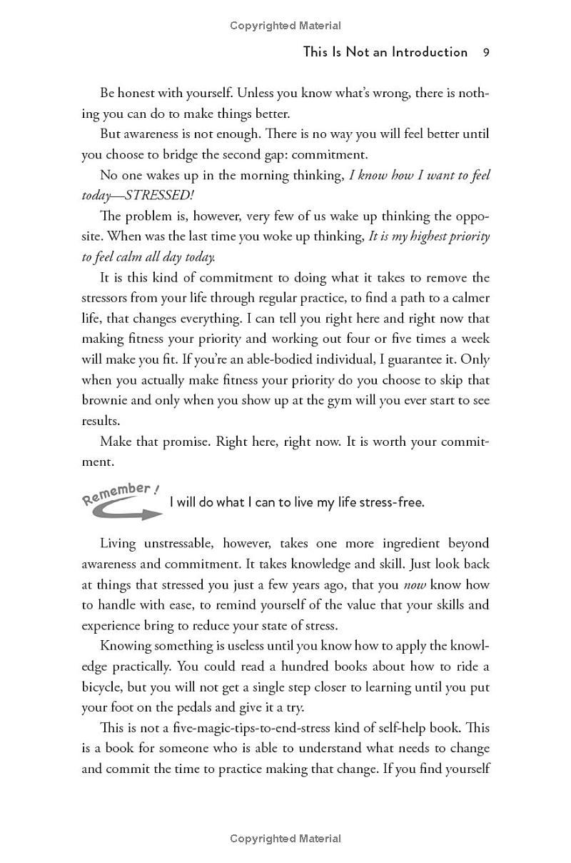 Sách ngoại văn: Unstressable - A Practical Guide To Stress-Free Living