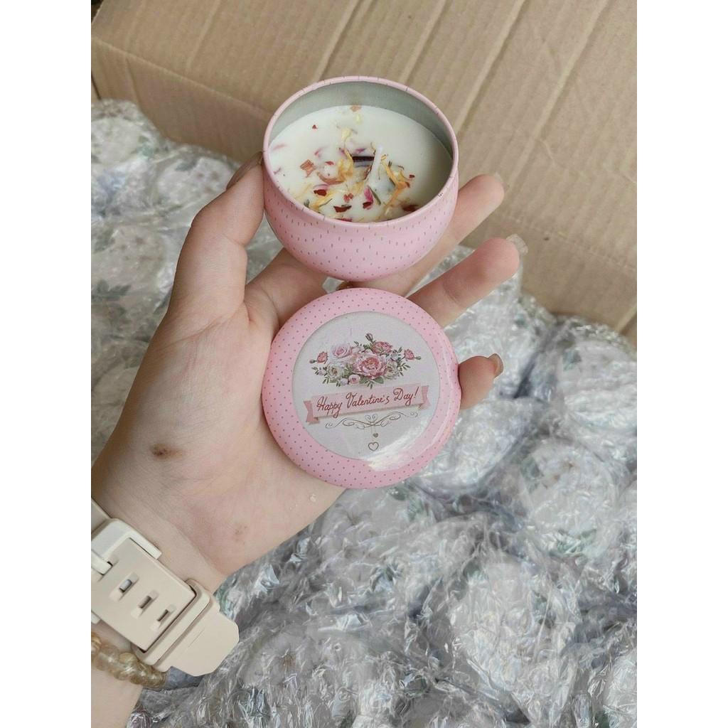 Nến Thơm Hoa Khô Chiết Xuất Tự Nhiên Hot 2021