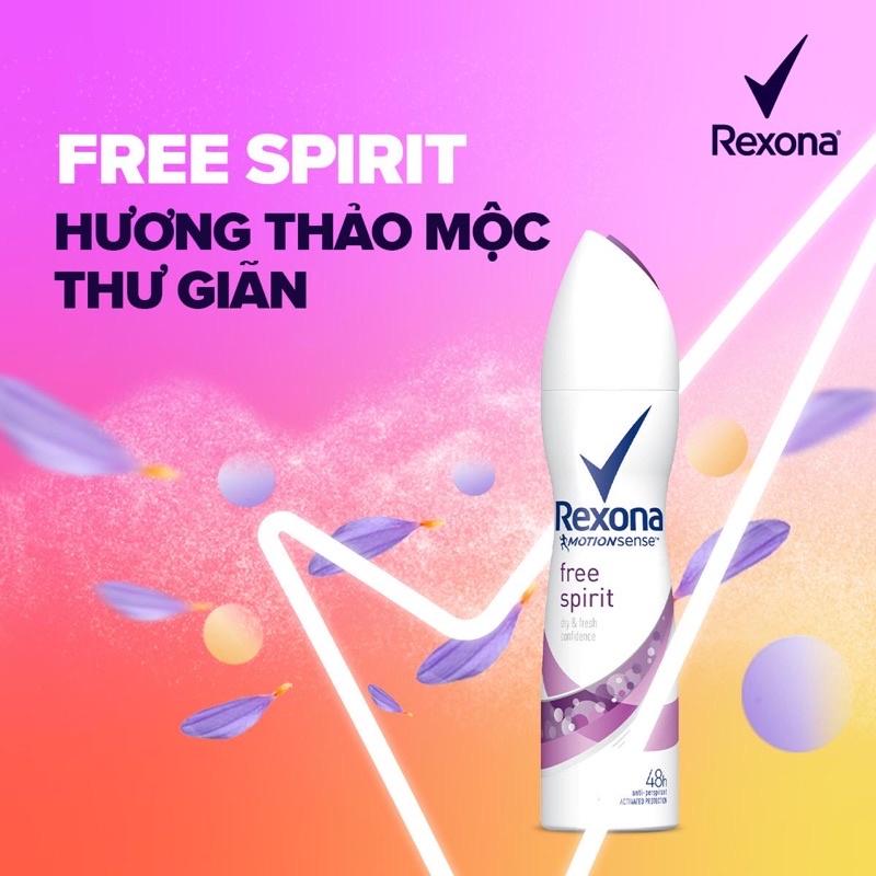 Xịt khử mùi Rexona khô thoáng mát lạnh sảng khoái dành cho nữ - Chai 150ml