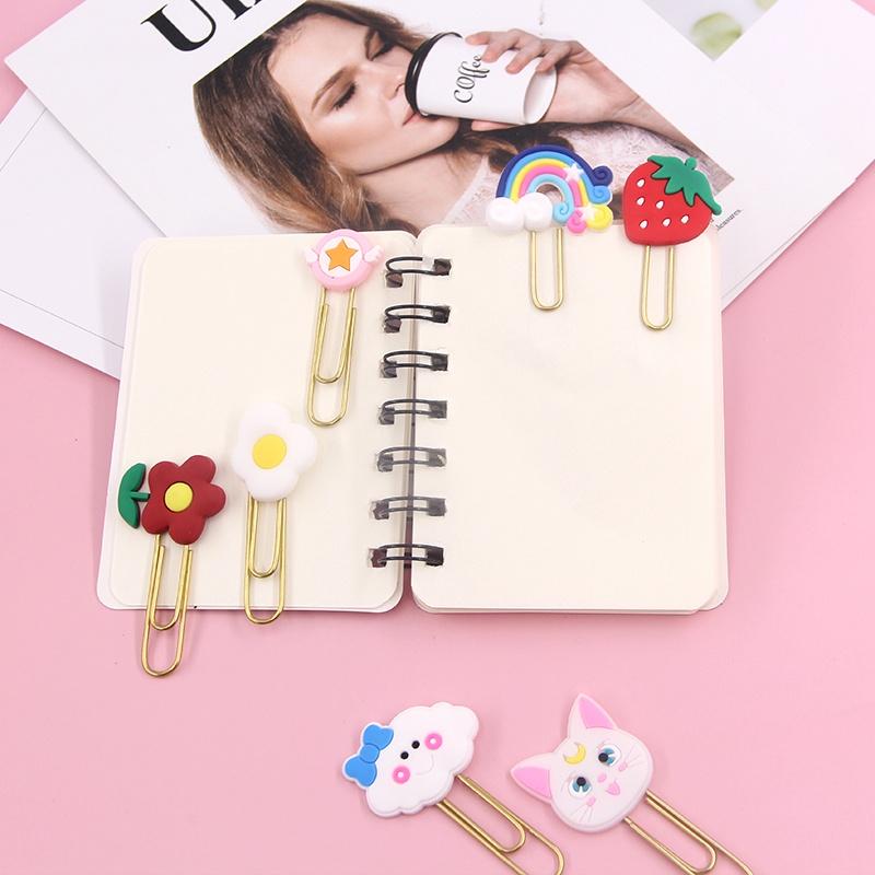 PK937 Kẹp Giấy Hình Hoạt Hình Đáng Yêu Sử Dụng kẹp dấu trang, kẹp giấy ,văn phòng phẩm sáng tạo tiện lợi