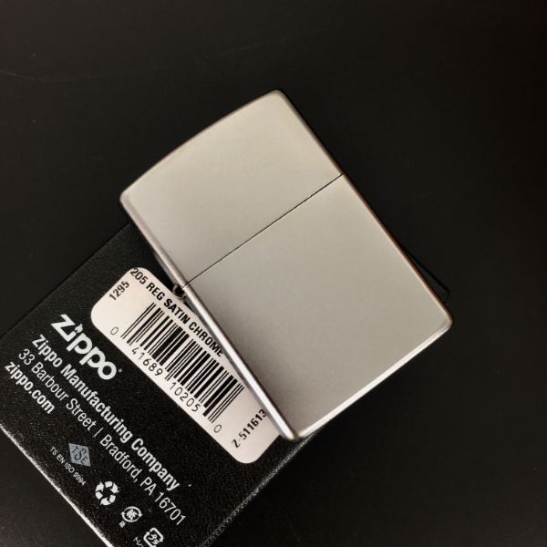 VỎ ZIPPO SATIN CHROME CHÍNH HÃNG - KHÔNG KÈM RUỘT