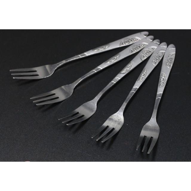Bộ 10 nĩa inox hoạ tiết loại 1