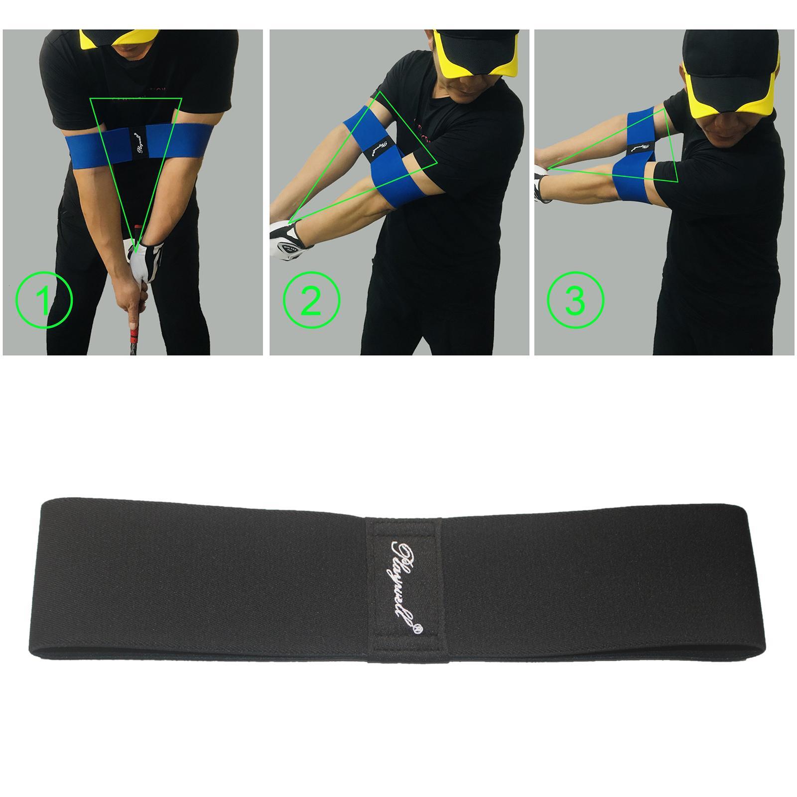 Golf Swing Trainer Arm Band Posture Motion Correction Belt, Professional Training Aid mens Womens Golfer Beginner Practice