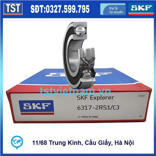 Vòng bi bạc đạn SKF 6317-2RS1/C3