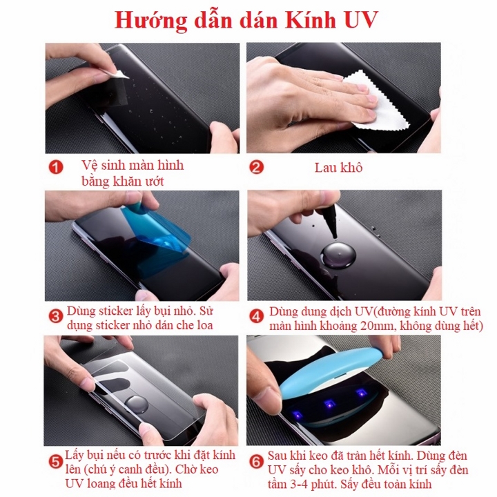 Kính cường lực UV Full màn cho Xiaomi Mi Note 10 Lite