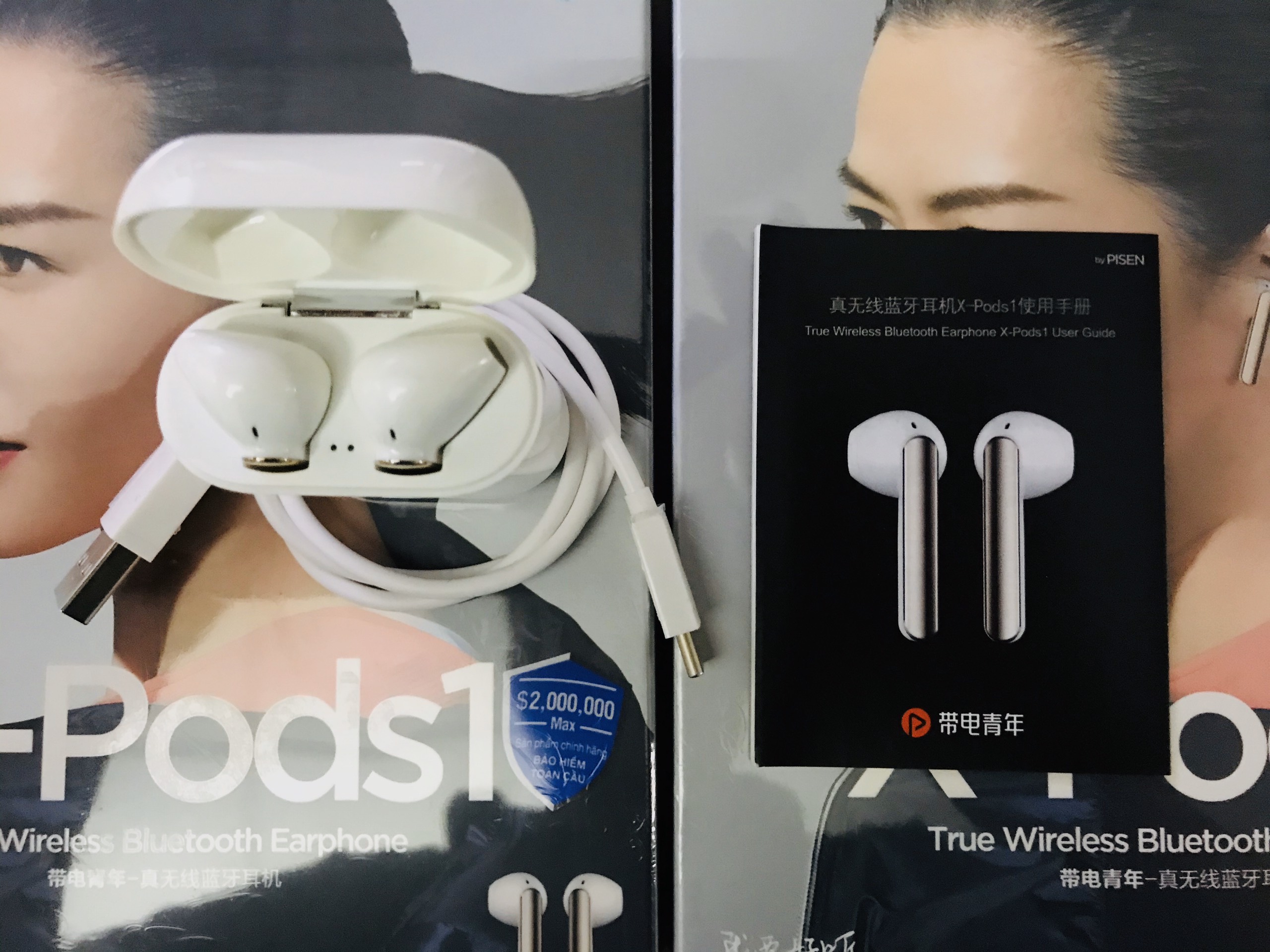 Tai nghe không dây Pisen True Wireless X-Pods 1_ Hàng chính hãng