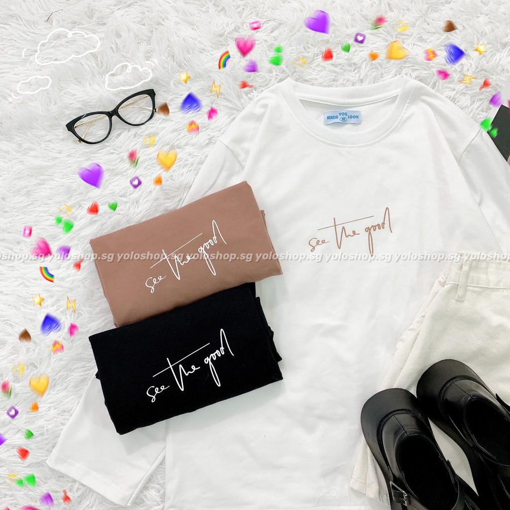 Áo Thun Tay Dài Unisex SEE THE GOOD Thu Đông