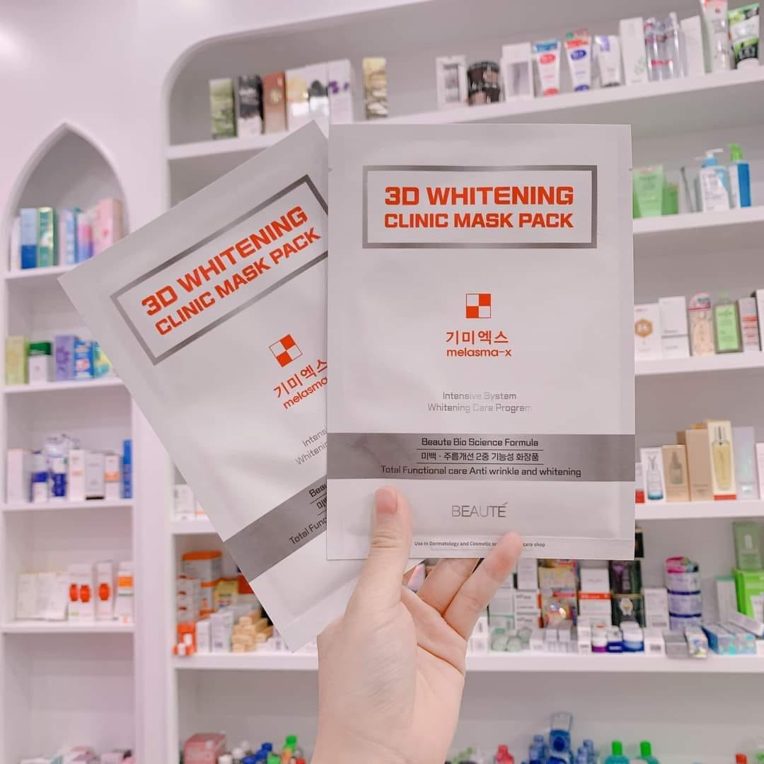 MẶT NẠ TRẮNG DA, CHỐNG NHĂN Melasma_X 3D WHITENING CLINIC MASK PACK