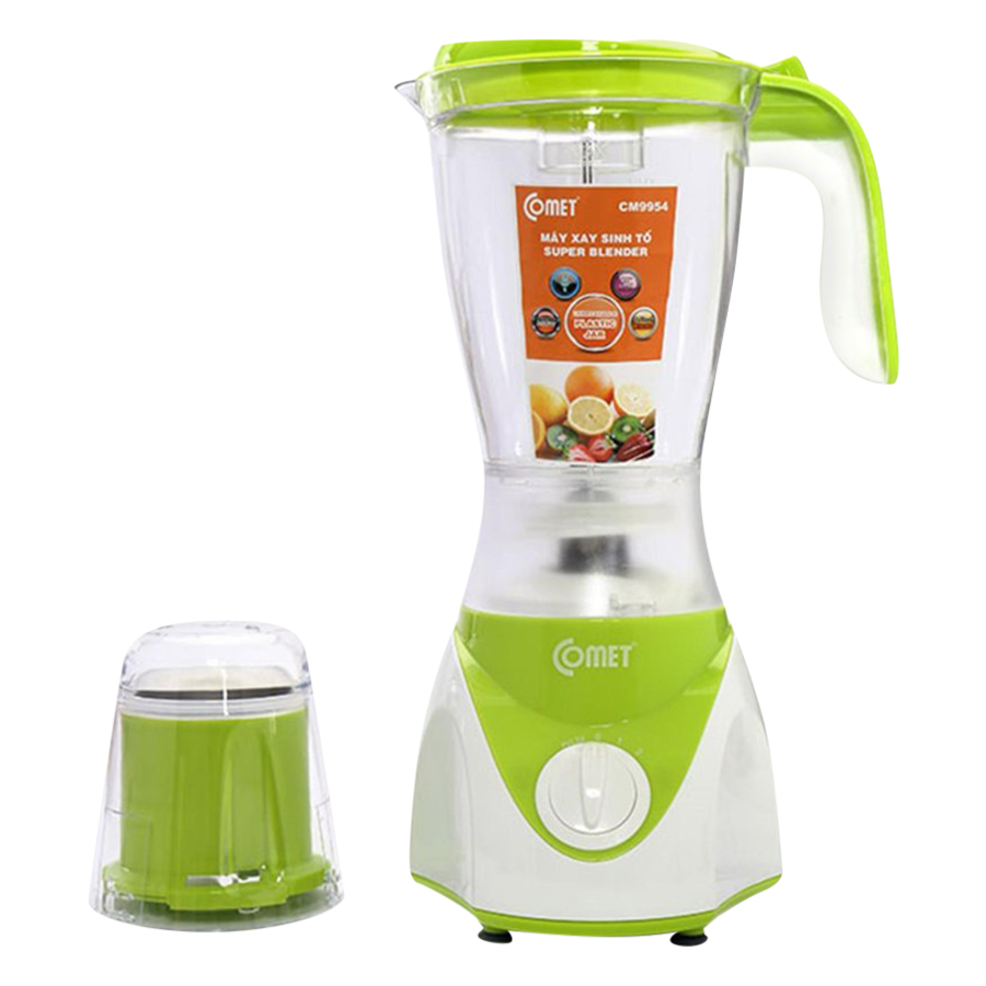 Máy Xay Sinh Tố Cối Kháng Vỡ Comet CM9954 - Xanh - Hàng Chính Hãng