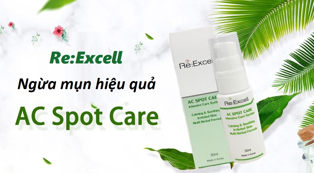 Gel hỗ trợ trị mụn Re:Excell AC Spot Care xuất xứ Hàn Quốc nhập khẩu chính ngạch và phân phối độc quyền