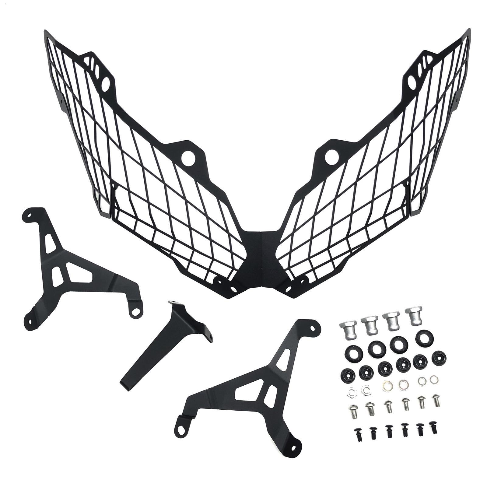 Headlight Mesh Grill, Motorbike Headlight Protector Guard, Motorcycle Front Headlight Grille Guard for VERSYS650 Parts Replacement