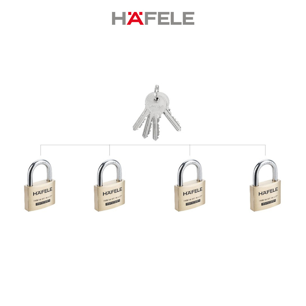 Bộ 4 ổ khoá Keyed Alike Hafele - 482.01.976 (Hàng chính hãng)