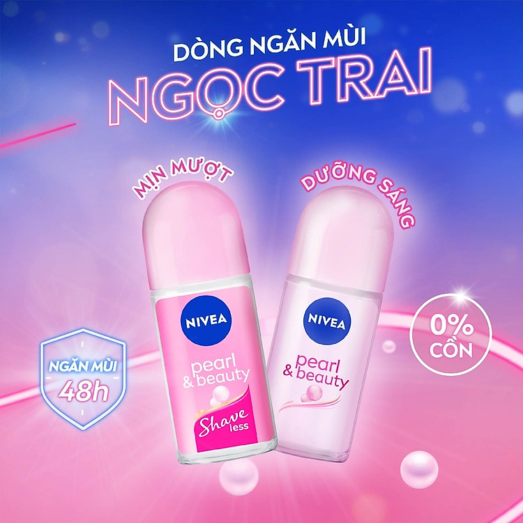 Lăn Ngăn Mùi NIVEA Pearl & Beauty Ngọc Trai Quyến Rũ (50ml) - 83735