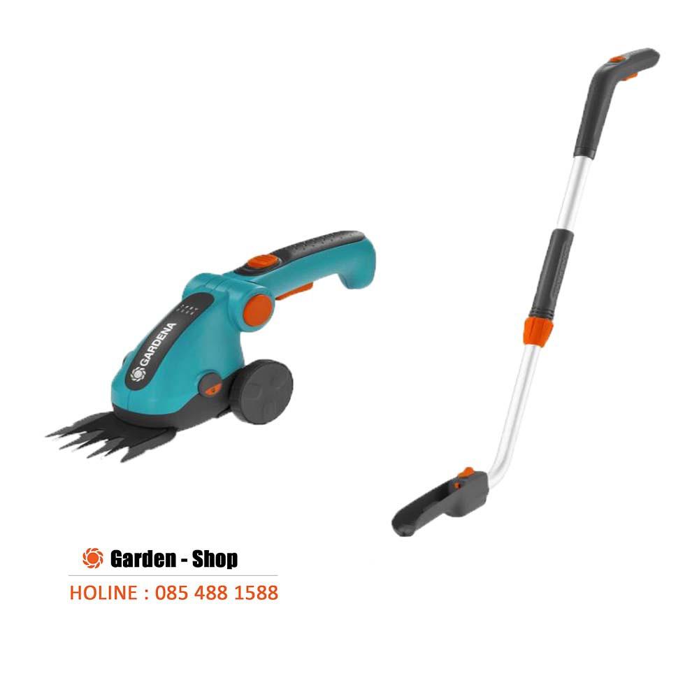 MÁY CẮT CỎ CẦM TAY KÈM CÁN ĐẨY GARDENA 09858-20