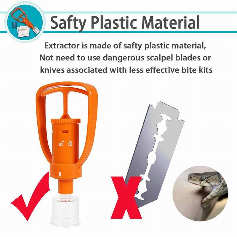 Outdoor Venom Extractor Vacuum Pump for Wild Vipers Bees Biting First Aid tool