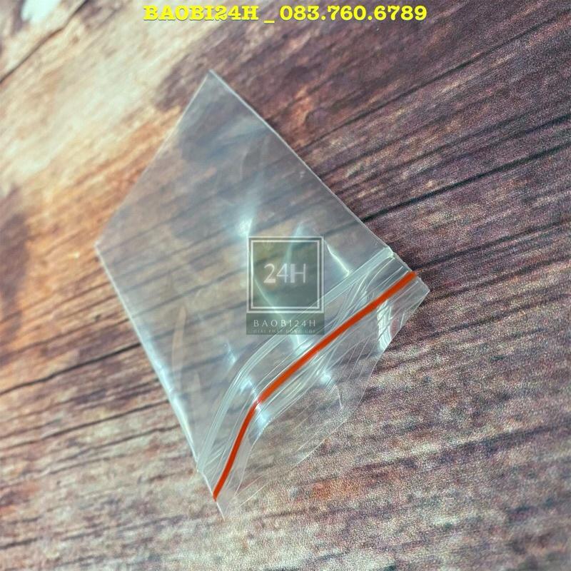 100 GRAM Túi Zip Viền Đỏ. Zip chỉ đỏ dùng để đựng thuốc, phụ kiện, thực phẩm.