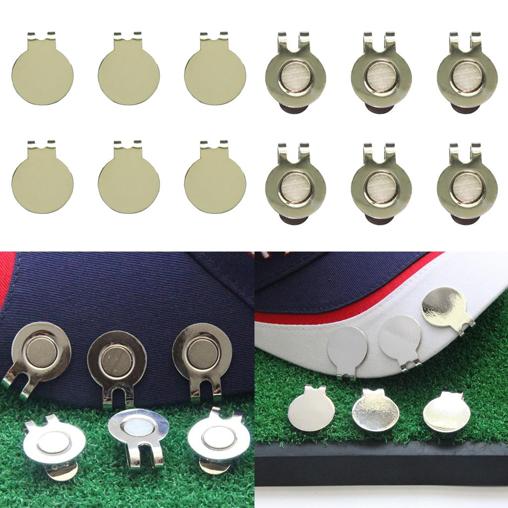 6Pcs/Set Golf Hat Clips - Heavy Duty Zinc Alloy