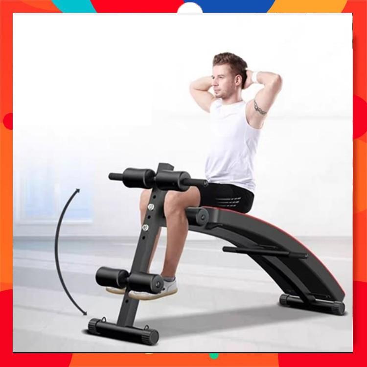 Ghế tập bụng - máy gập cơ bụng đa năng phòng gym dáng cong tập thể dục - lưng -hông