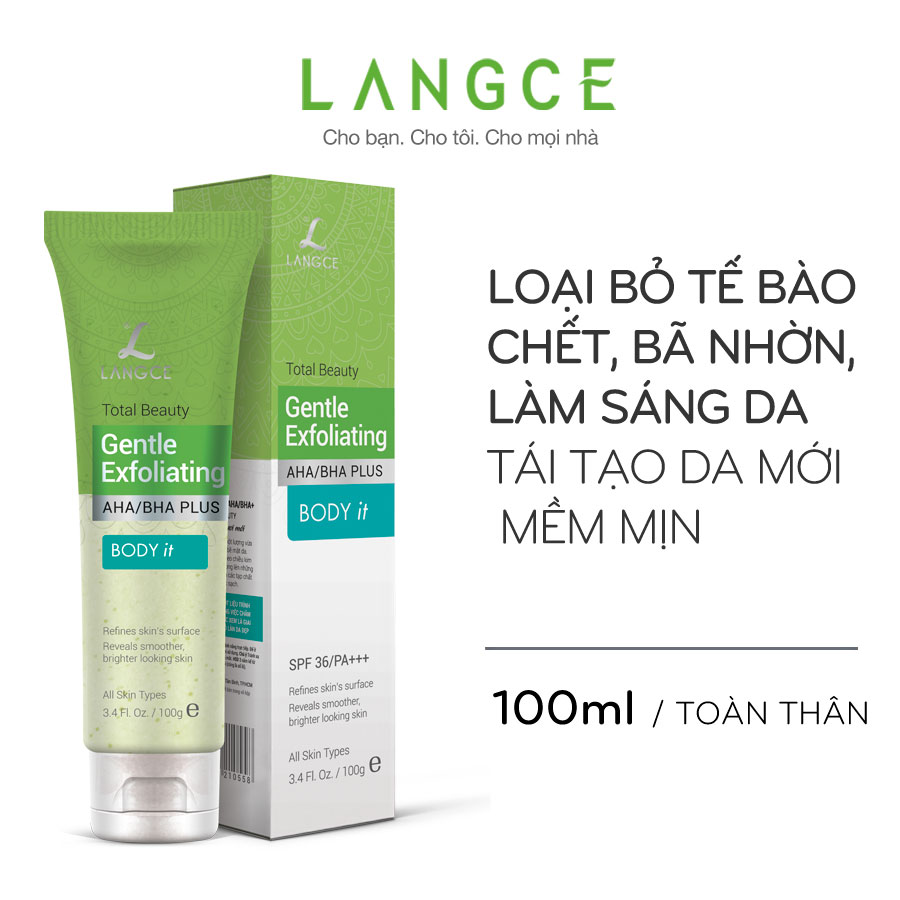 GEL TẨY TẾ BÀO CHẾT ĐẸP DA - BODY it - TOÀN THÂN 100ml LANGCE