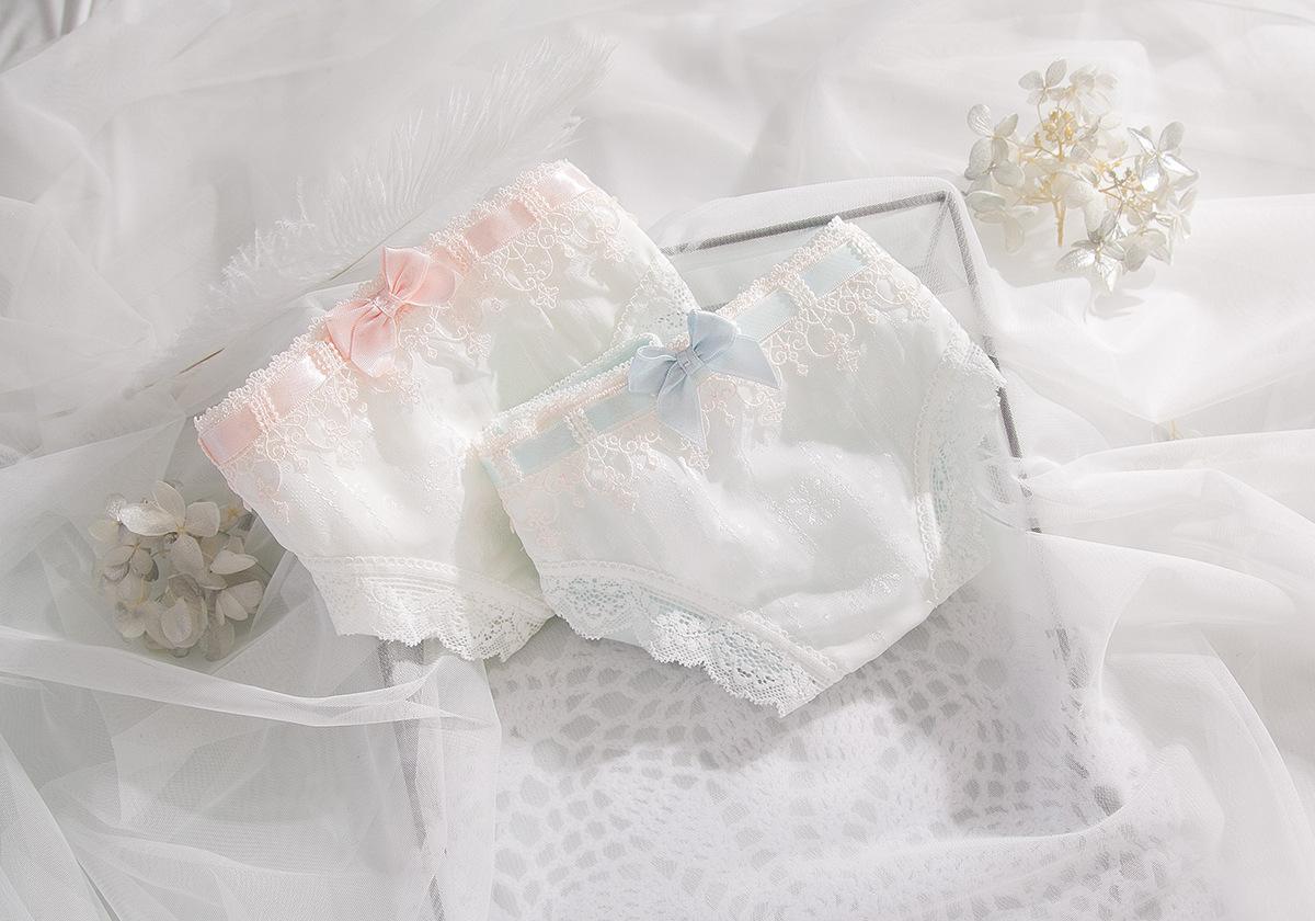 Quần Lót Nữ Cotton Phối Ren Ngang Eo Xuất Đông Âu Hàng Loại Đẹp.