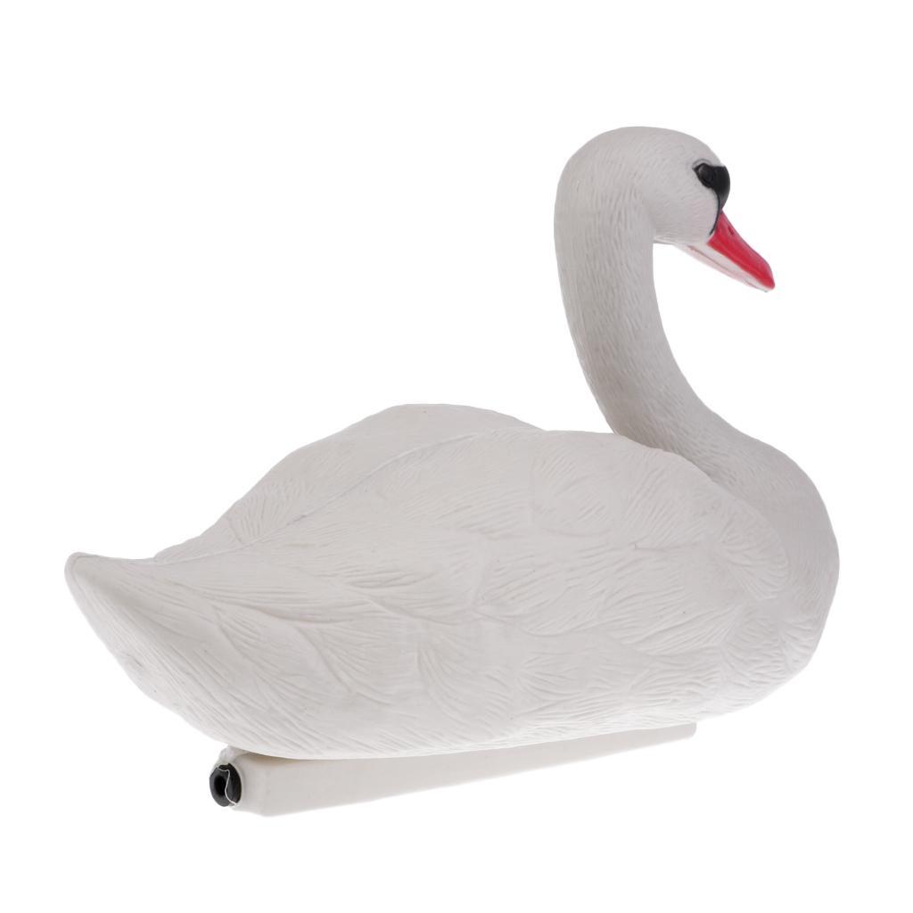 Artificial Floating Swan Decoy  Scarecrow with   for Hunting