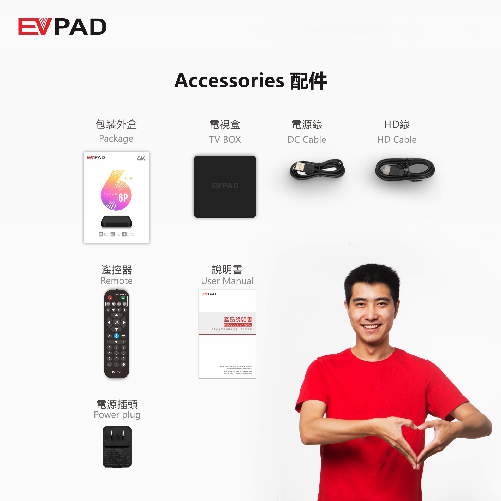 EVPAD 6P SMART TIVI BOX - MẪU MỚI 2021 XEM KÊNH QUỐC TẾ MIỄN PHÍ - HÀNG CHÍNH HÃNG