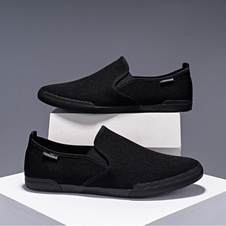 Giày lười nam - Slip on nam vải - Mã LY89