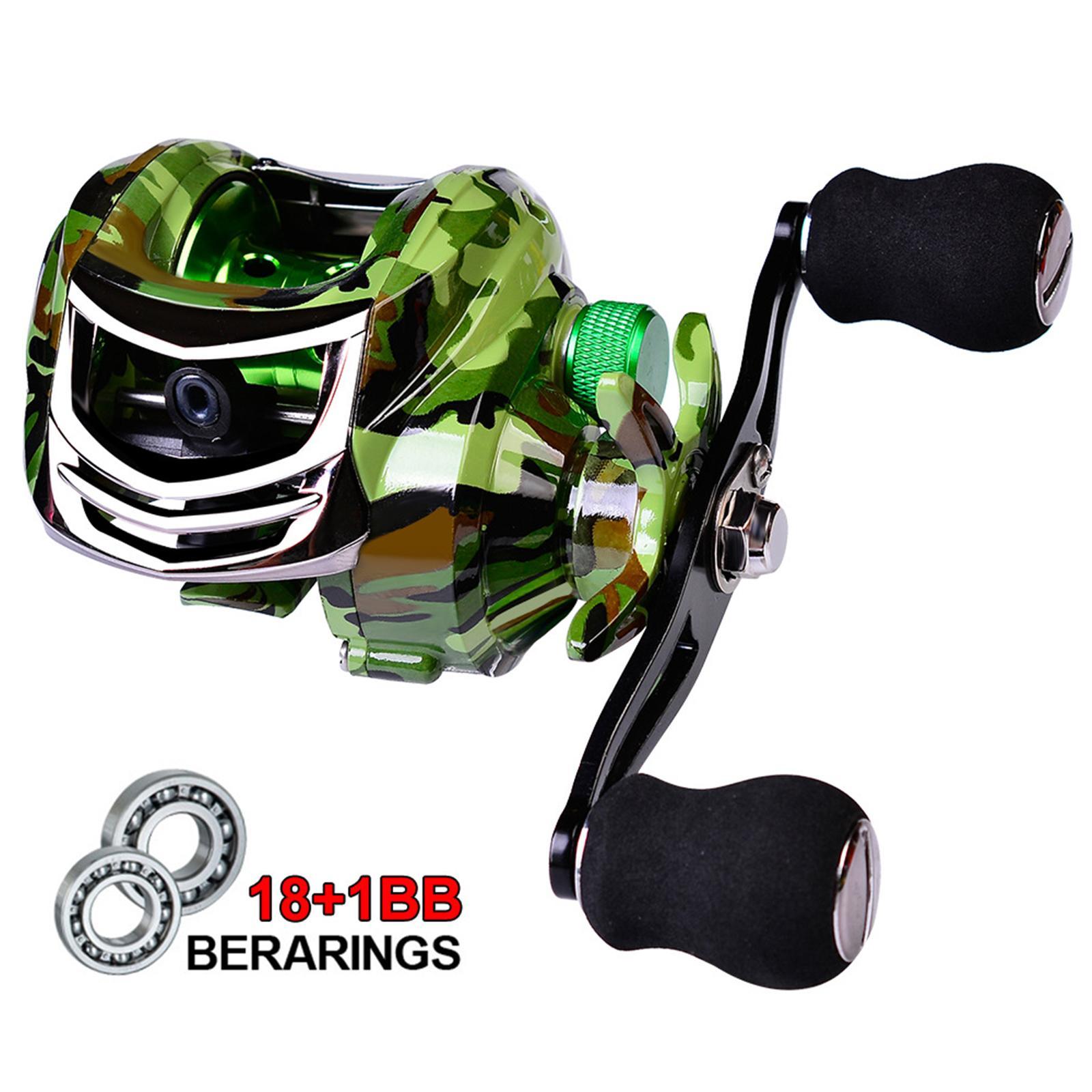 Baitcasting Reels 7:2:1 Baitcaster Fishing Reel 18+1 BB for Catfish Salmon