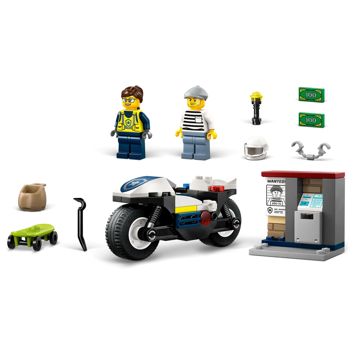 Đồ Chơi Lắp Ráp Cuộc Đua Truy Bắt Cướp - Lego City 60455 (65 Mảnh Ghép)