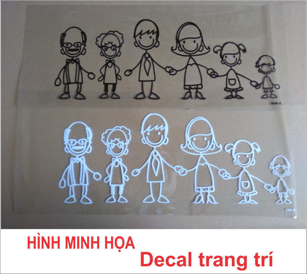 Decal xe 7 chỗ hình ảnh độc đáo Far-34