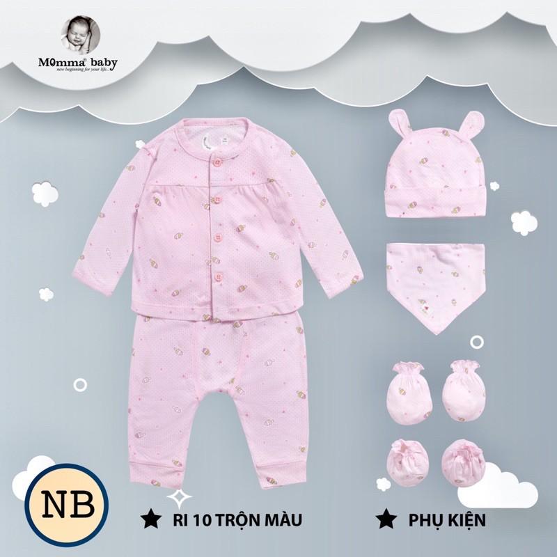 Lố 10 bộ sơ sinh Momma cho bé NB-6m