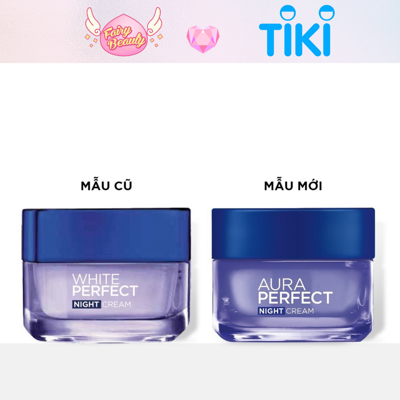 Kem Dưỡng Ban Đêm Giúp Trắng Sáng Và Đều Màu Da Hoàn Hảo Aura Perfect Night Cream 50ml