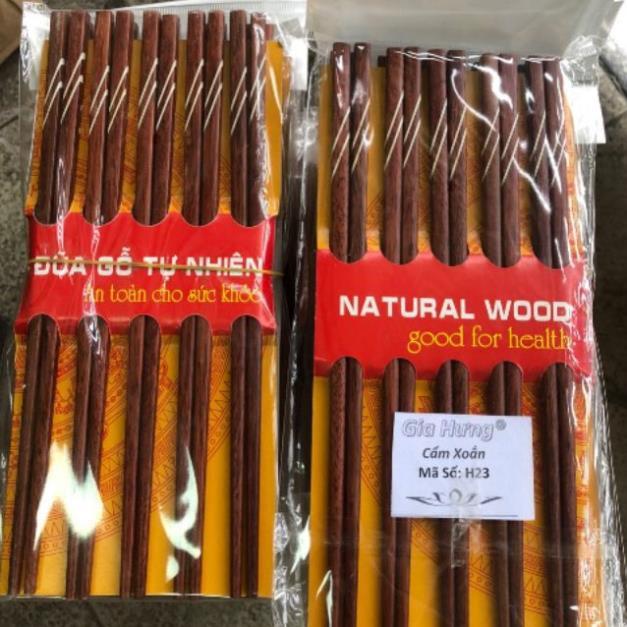 Vỉ 10 đôi đũa gỗ tự nhiên
