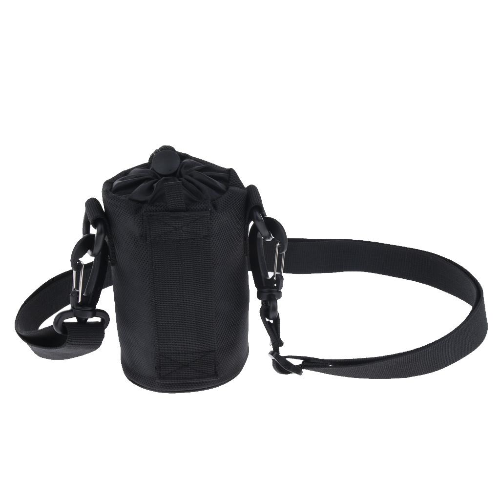 Oxford Sports Water Bottle Sleeve Holder Bag Shoulder Strap Pouch