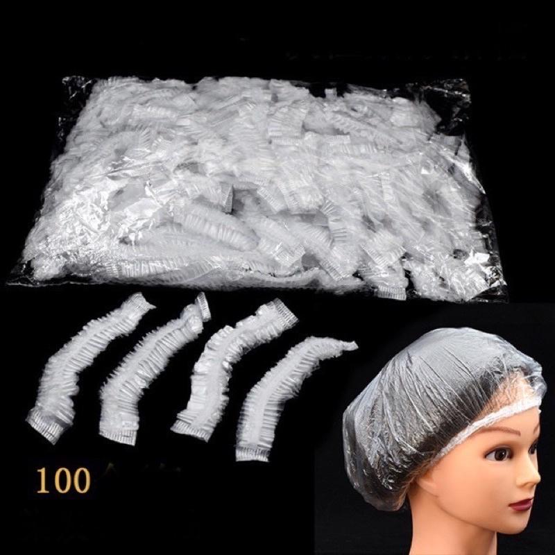 Sét 100 cái mũ nilong chùm đầu , bọc bát đĩa để tủ lạnh