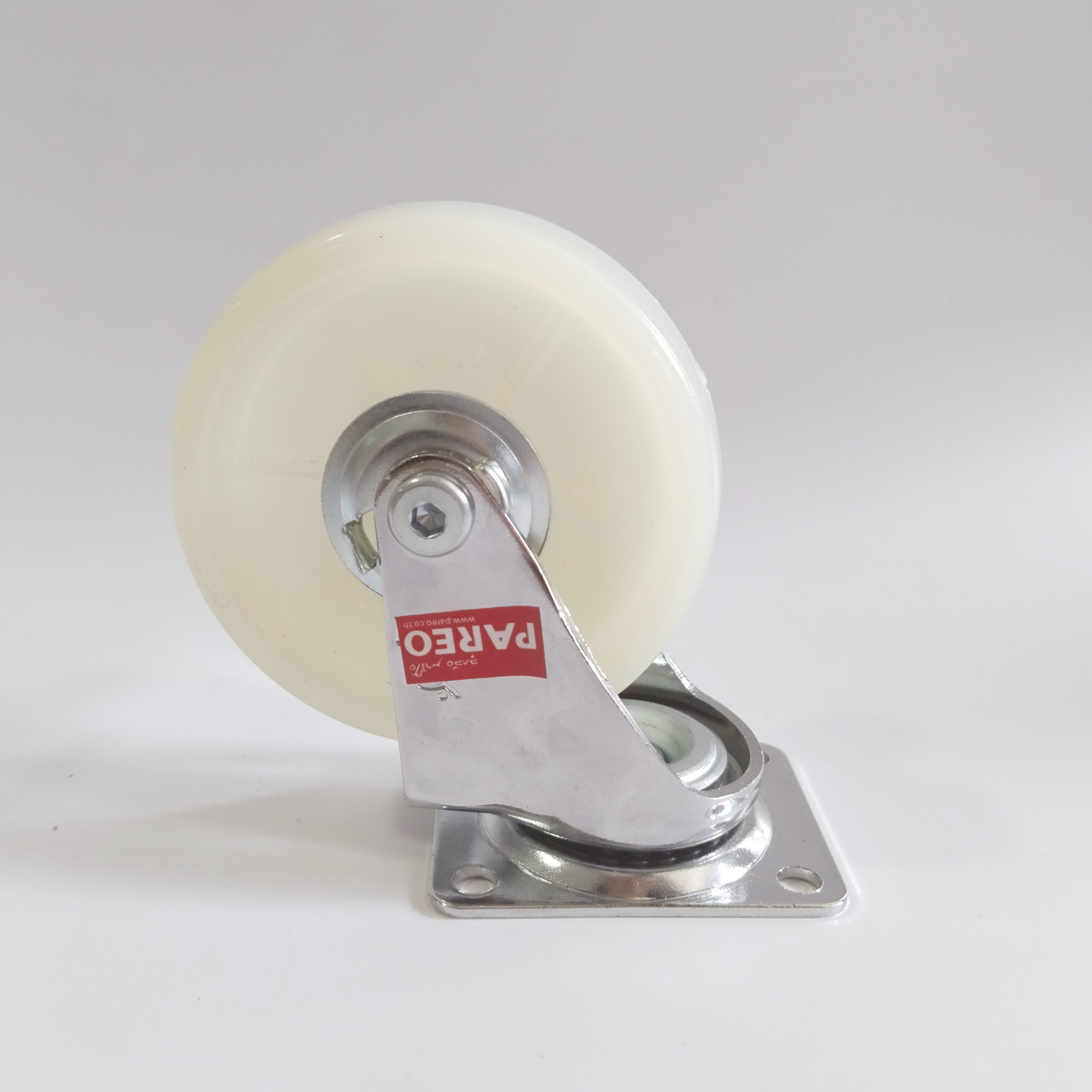 Bánh xe đẩy nylon tải nhẹ càng xoay khóa - 50-65-75mm - Happy Move Thái Lan