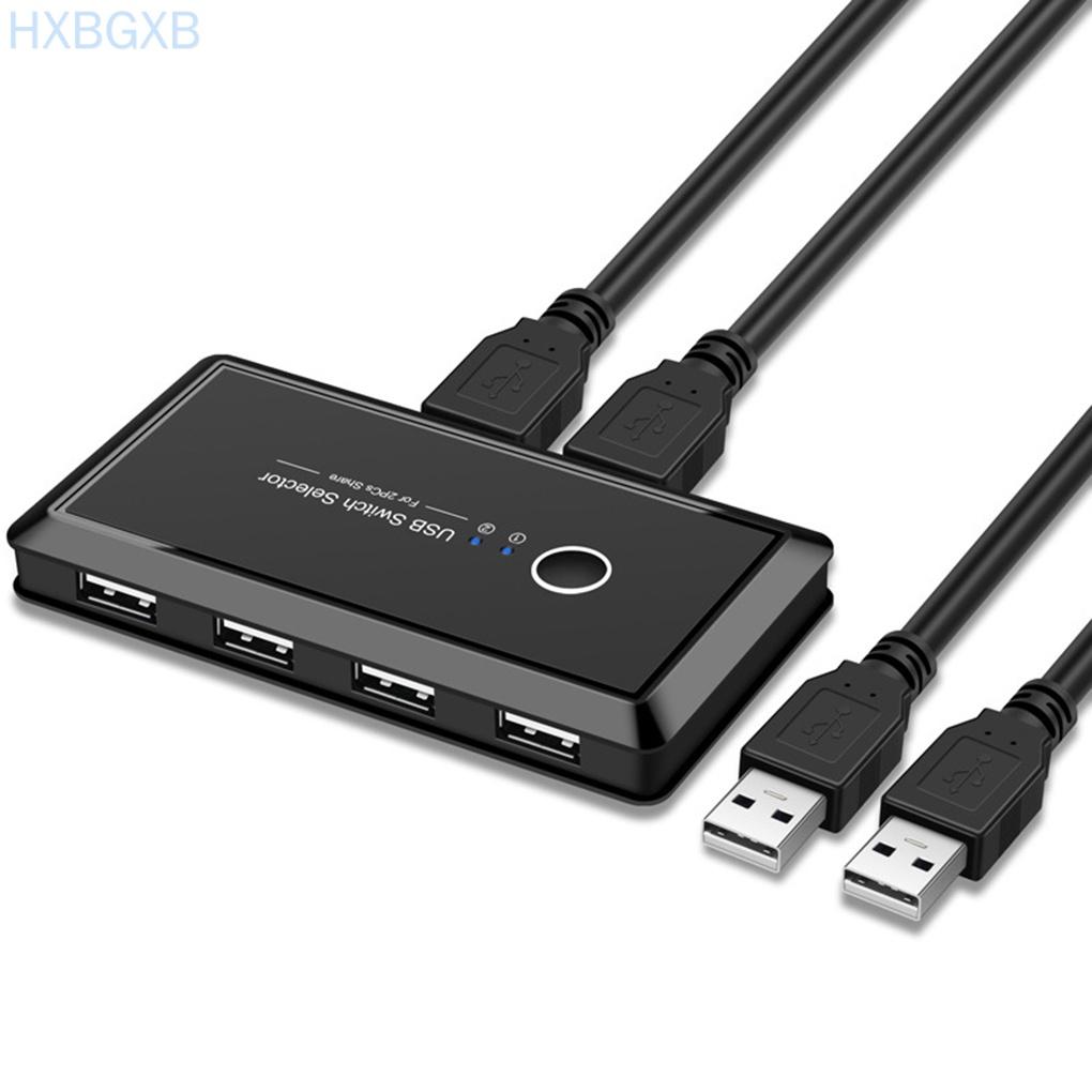 Bộ Chuyển Đổi Usb 2.0 2 Cổng Sharing 4 Usb Cho Chuột Và Bàn Phím