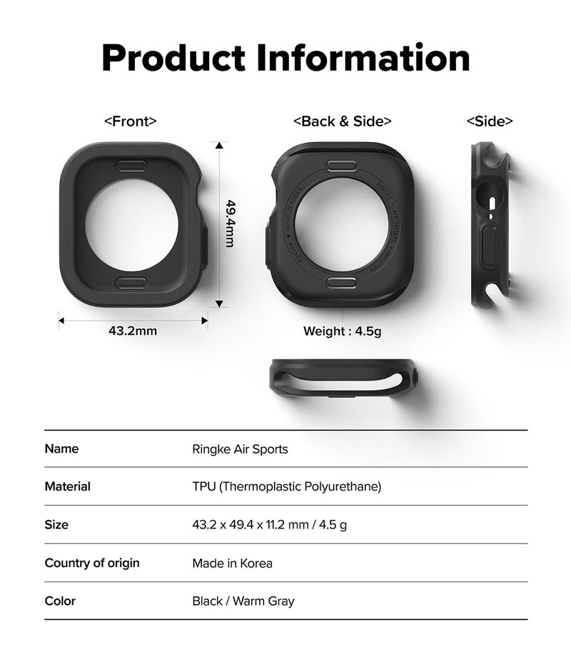 Ốp cho Apple Watch 10 RINGKE Air Sports 46mm / 42mm - Hàng Chính Hãng